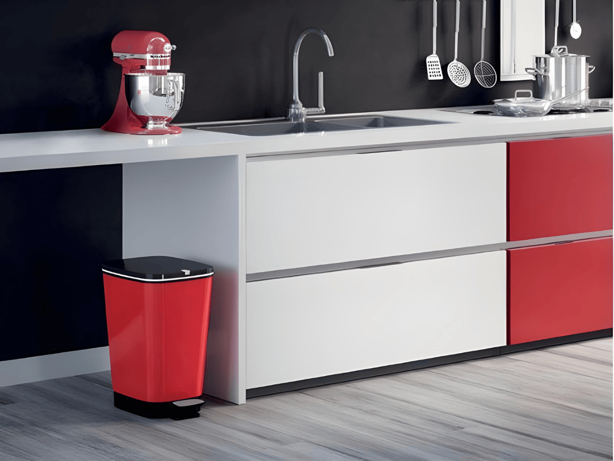 Kis Chic Bin 30 liter pedaalemmer - Red