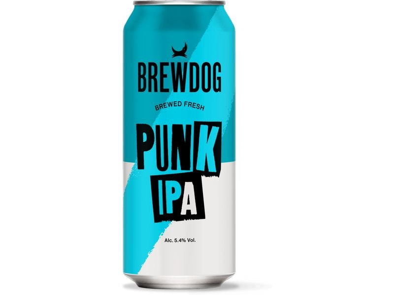 BrewDog Bier Punk IPA 24 x 0.5 l Schottisches India Pale Ale mit Aromen von tropischen Früchten