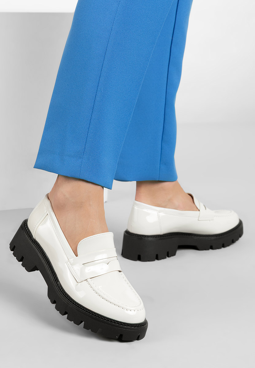 Mocassins à semelle épaisse beige Zampa ne