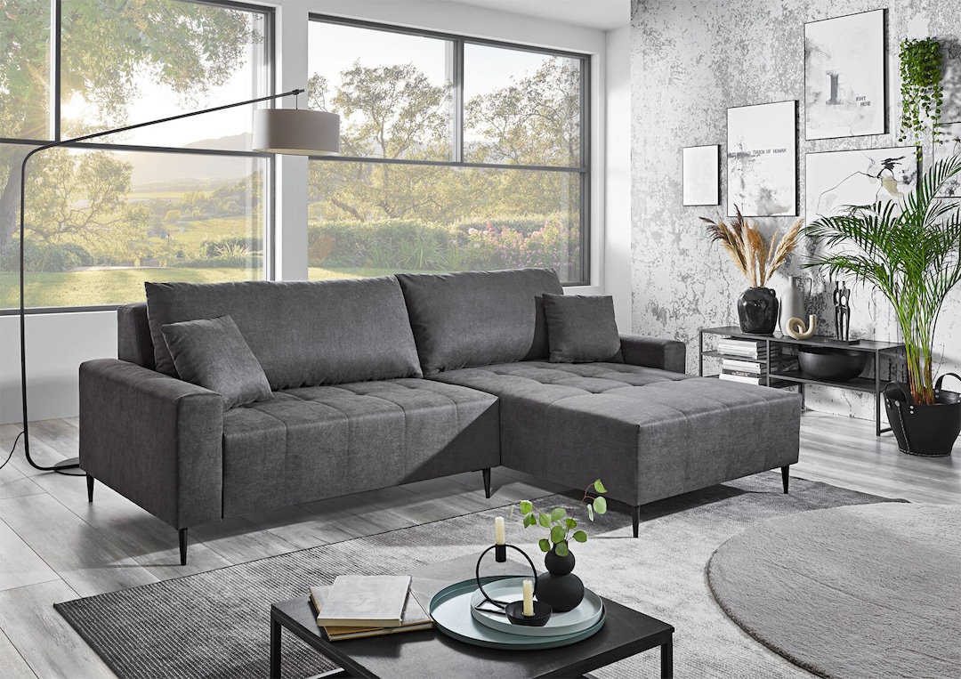 Ecksofa CASSIE grau