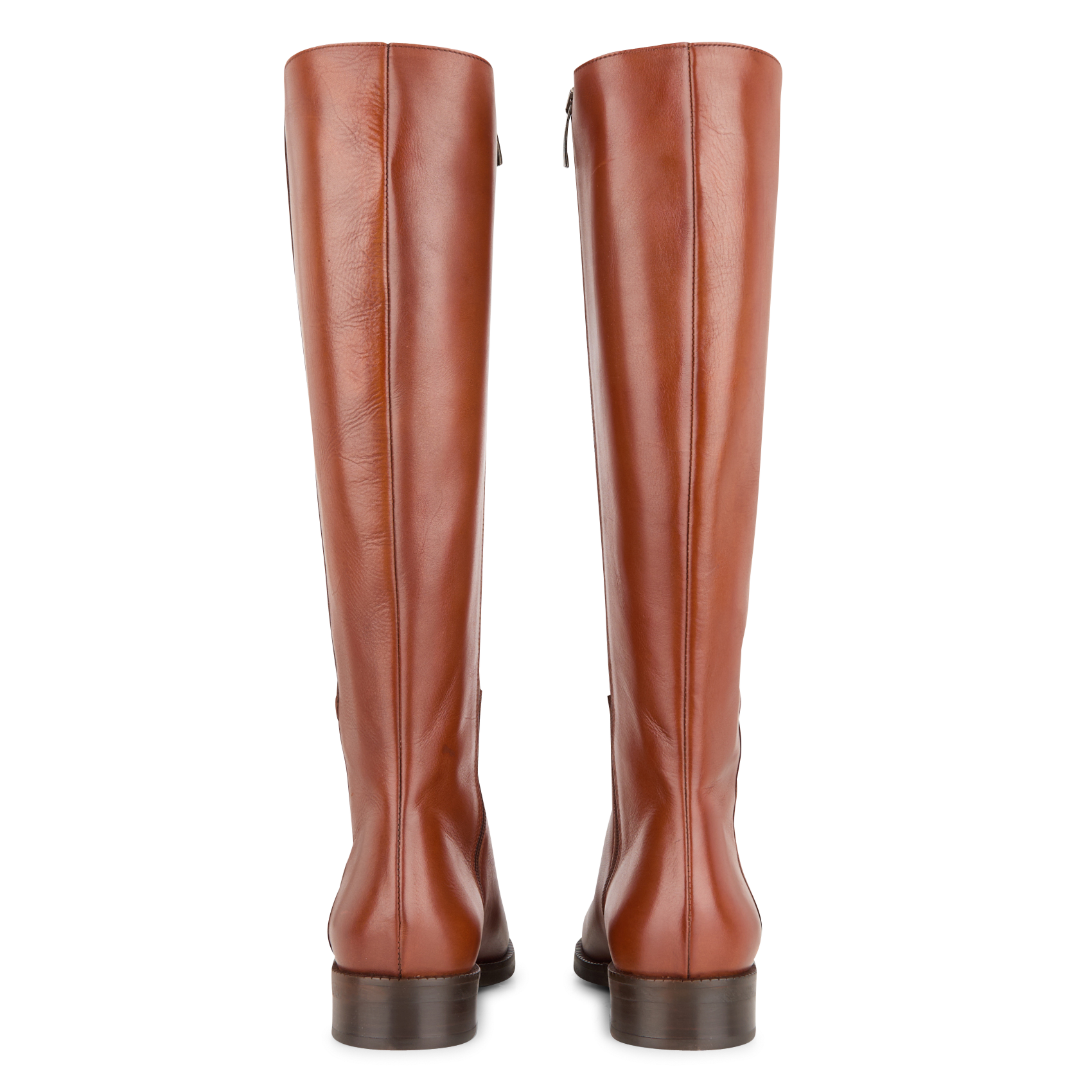 ALIENOR - Bottes hautes en cuir | Marron