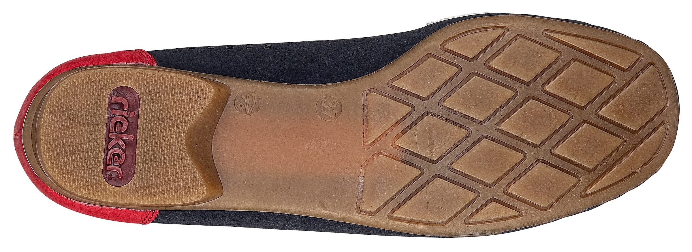 Rieker Mokassin  Slipper, Sommerschuh mit toller Schmuckspange
