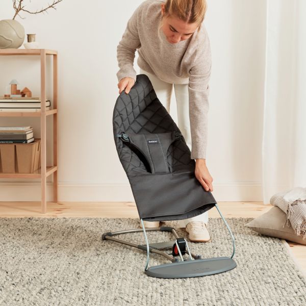 BabyBjörn Bliss Cotton Wipstoel - Zandgrijs