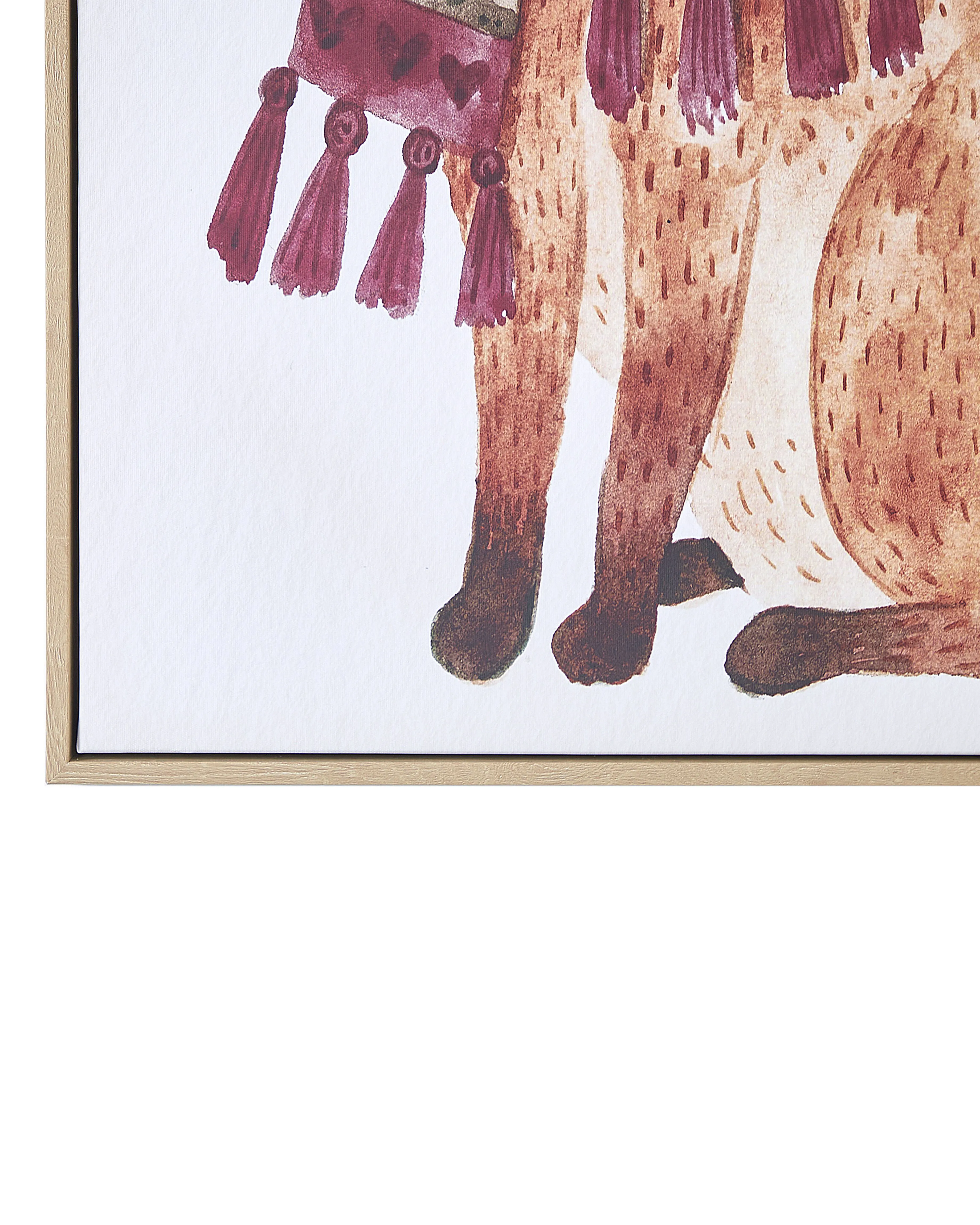 Canvas MUCCIA Dieren motief 63 x 99 cm Bruin