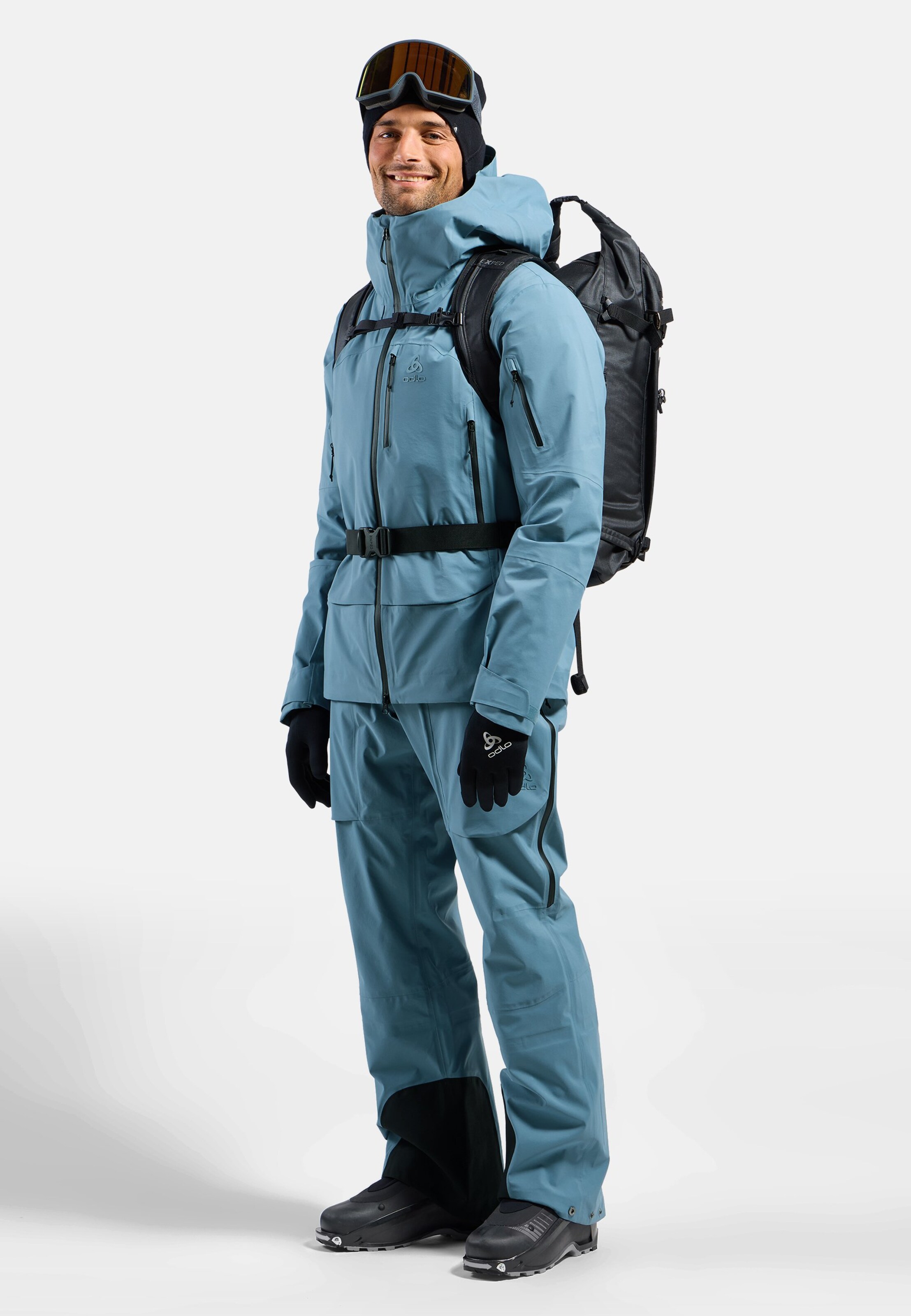 X-Alp 3L Hardshell-Skihose in provincial blue