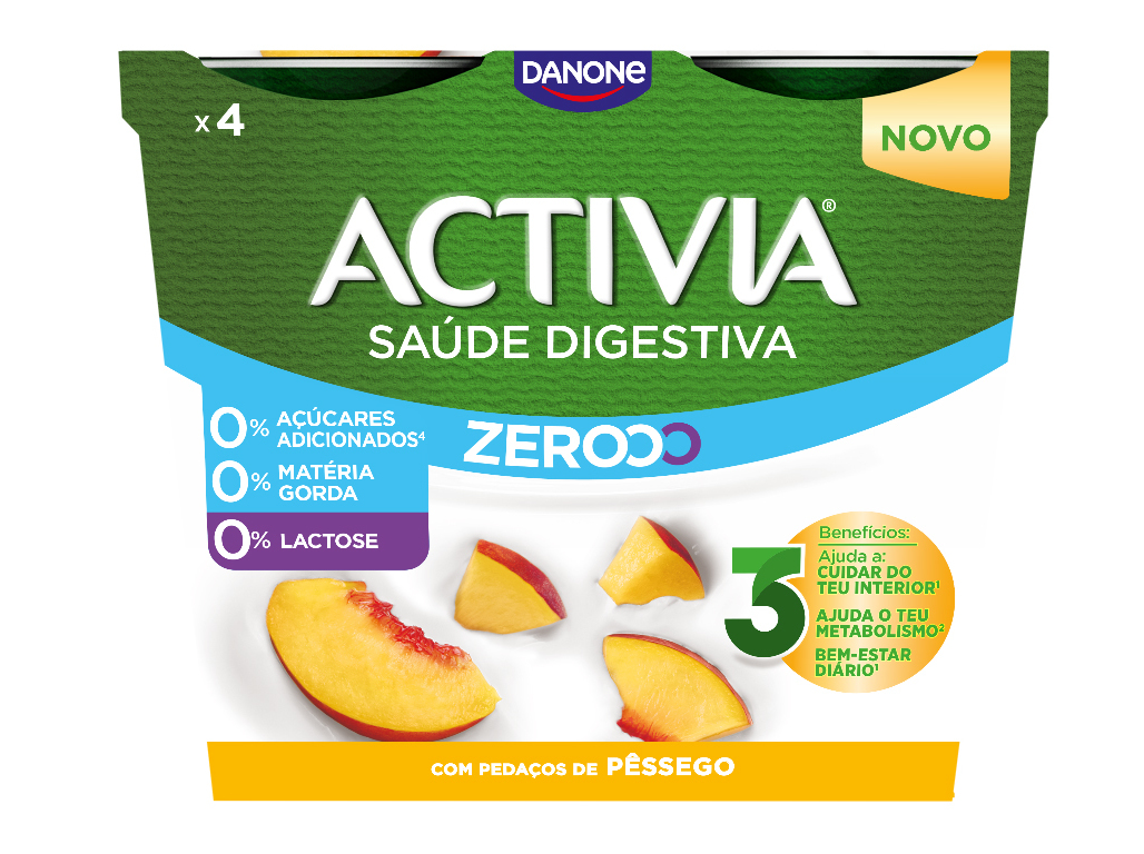BIFIDUS ACTIVIA PÊSSEGO 000% 4X120G