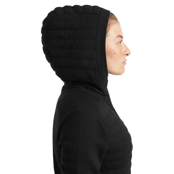 Veste polaire ICEBREAKER W ZONEKNIT LS ZIP HOODIE BLACK