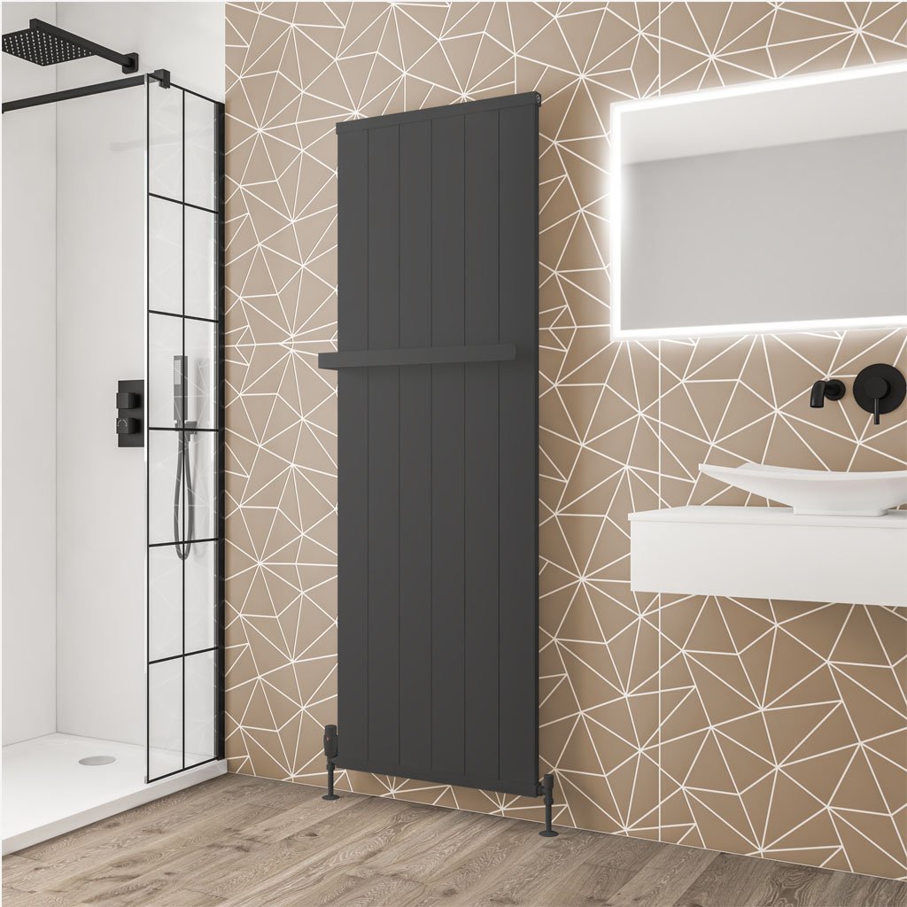 Eastbrook Kingswood paneelradiator 60x180cm 1480W antraciet mat
