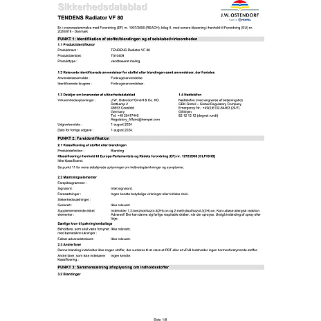 Tendens radiatormaling Glans 80 blank 0,75 liter - hvid