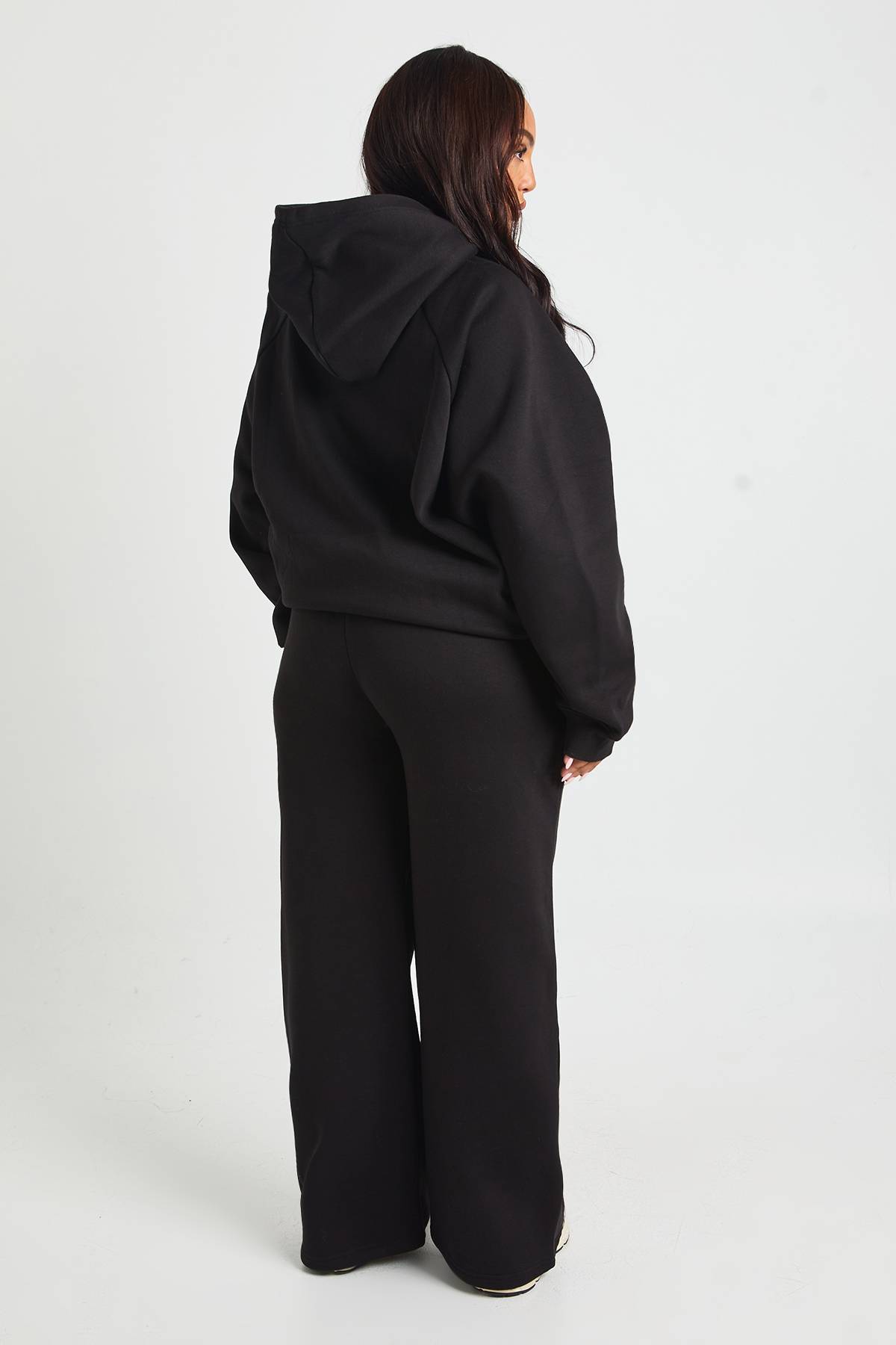 boohoo Plus Core Basique Détail à plis pincés Ceinture profonde Jogger à jambes larges