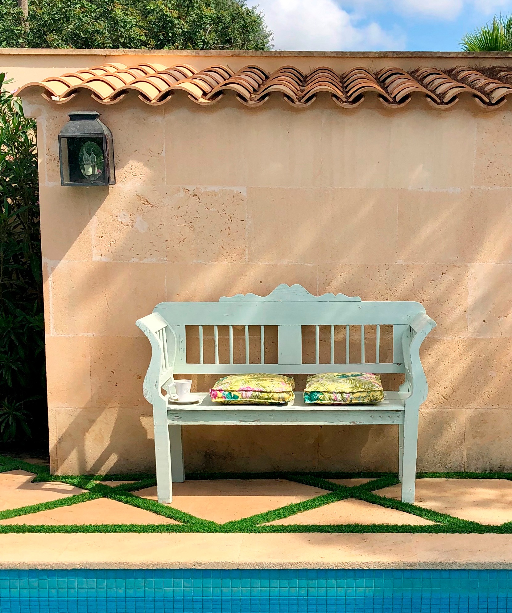 H.O.C.K. Sitzkissen »Eliza-Bouquet Outdoor Sitzkissen« Outdoor geeignet