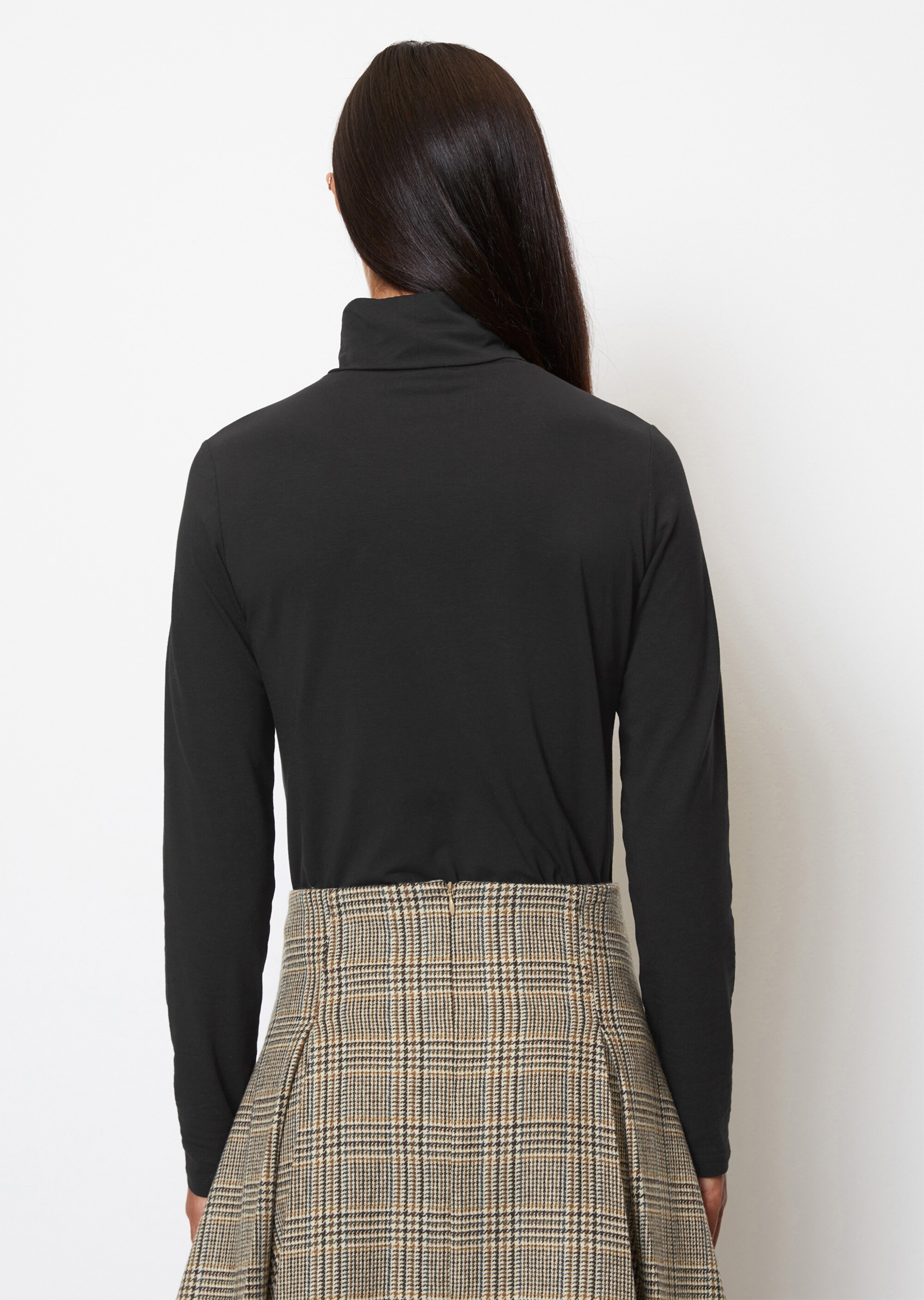 Rollkragen-Longsleeve regularmit TENCEL™ Modal