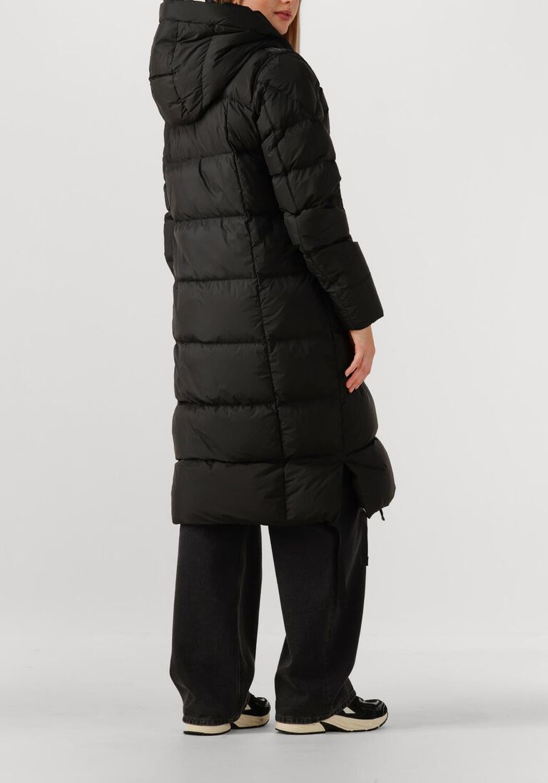 zwarte parajumpers gewatteerde jas panda woman