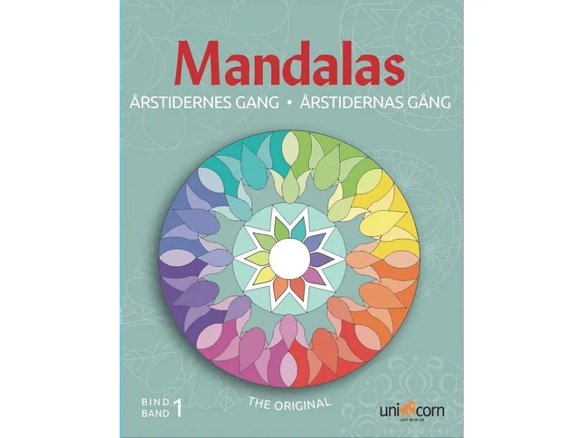 Malebog Årstidernes Gang med Mandalas Bind 1 - Tegnebog