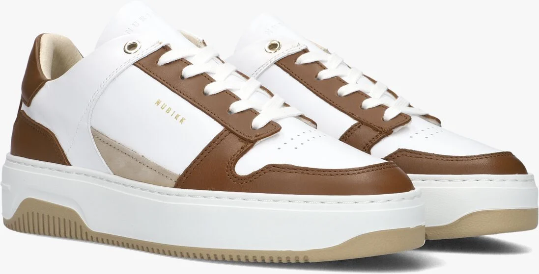 NUBIKK witte nubikk lage sneakers basket court