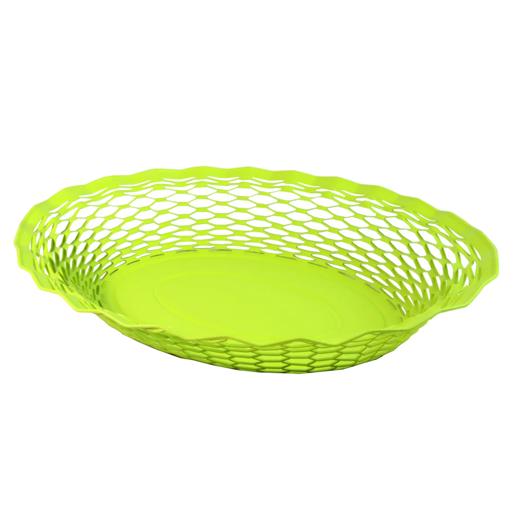Corbeille à pain vert anis 30x24 cm Roger Orfèvre
