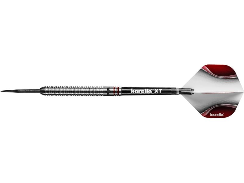 Karella Dartpfeile Steeldart Shotgun 24g, 3 Stück – Silber 80% Tungsten Dartpfeile
