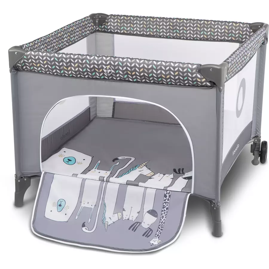 lionelo Laufstall Lene Grey Scandi