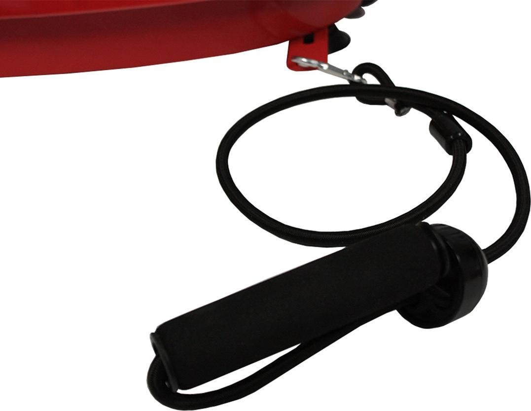 Vibromax Pro Fitness Vibrationsplatte Körper Massagegerät inkl. Widerstandsbänder / Fernbedienung - Schwarz / Rot