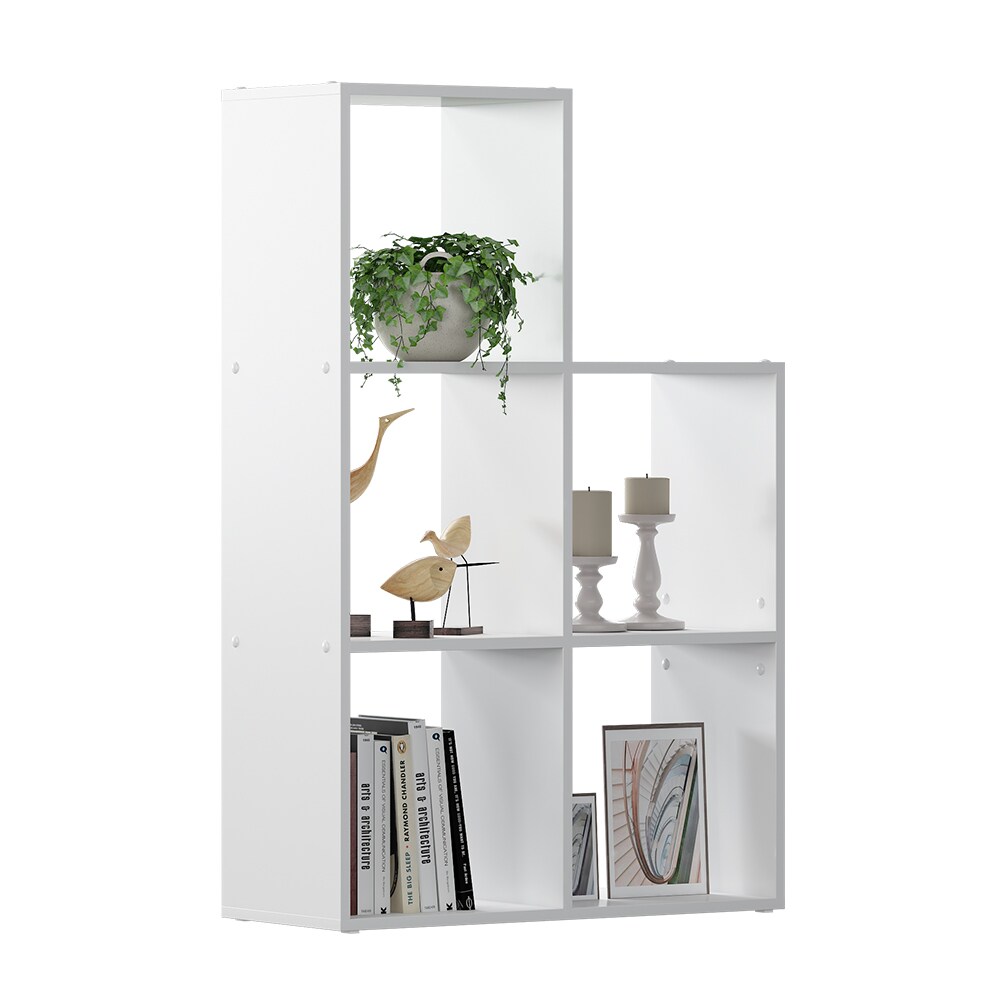 Vicco Treppenregal Aramis Weiß, 73 x 108 cm, Standregal mit 5 Fächer