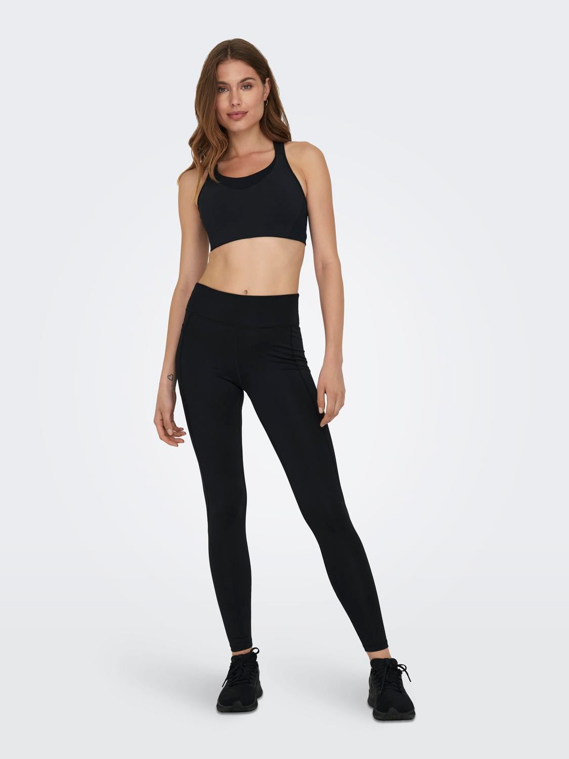 ONPJAM-SWEET-1 Hohe Taille Enger Schnitt Sportleggings Black