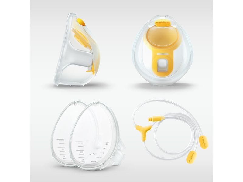 MEDELA Hands-free Doppelpumpset für Freestyle und Swing Max Doppelabpumpset kompatibel mit Freestyle oder Swing Maxi