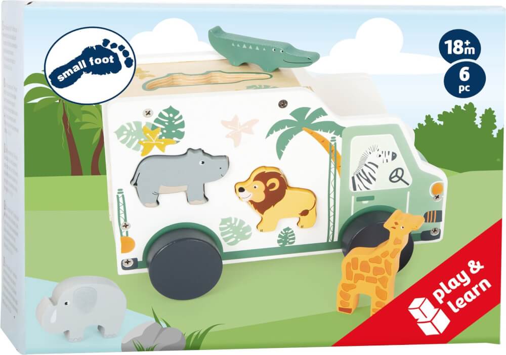 small foot Steckspiel Spielauto Safari