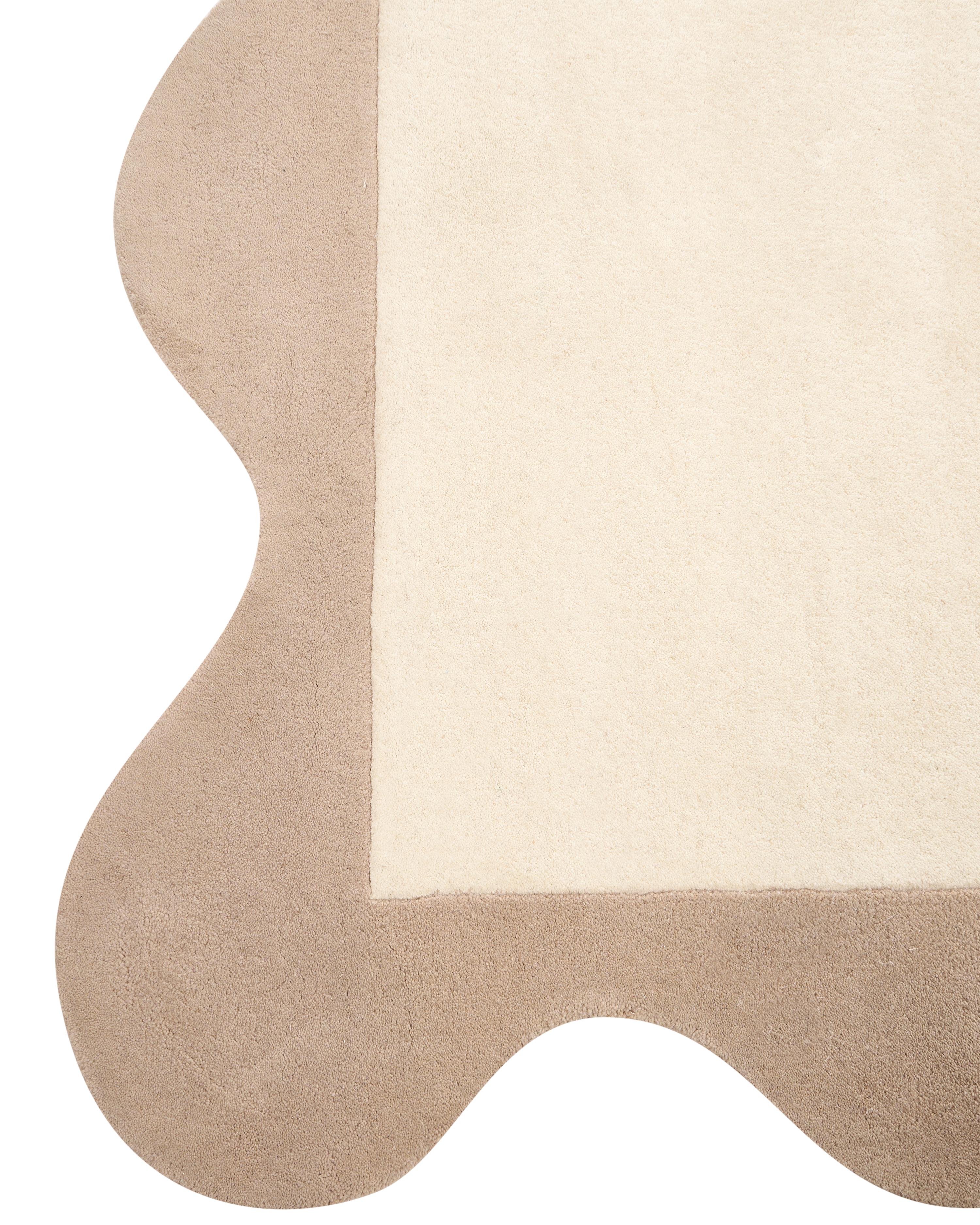 Vloerkleed SANGHAR Beige 160 x 230 cm Wol