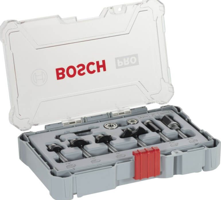 Bosch 2607017470 6-d Frezenset afronden, profileren 1/4
