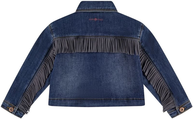 Stains & Stories meisjes spijkerjas - Dark denim