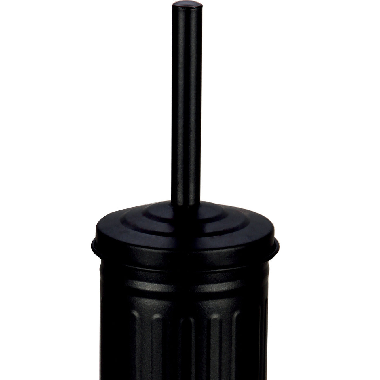 MSV Industrial Toilet|wc-borstel houder - metaal - zwart - 38 cm