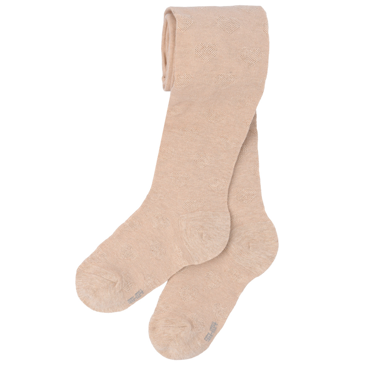 Topolino 2 Mädchen Strumpfhosen mit Ajour-Muster dunkelrosa / beige