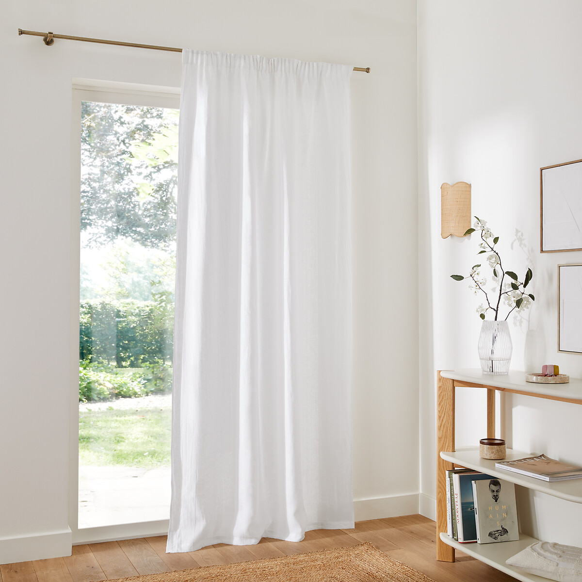 LA REDOUTE INTERIEURS<br>Cortina de linho lavado Onega