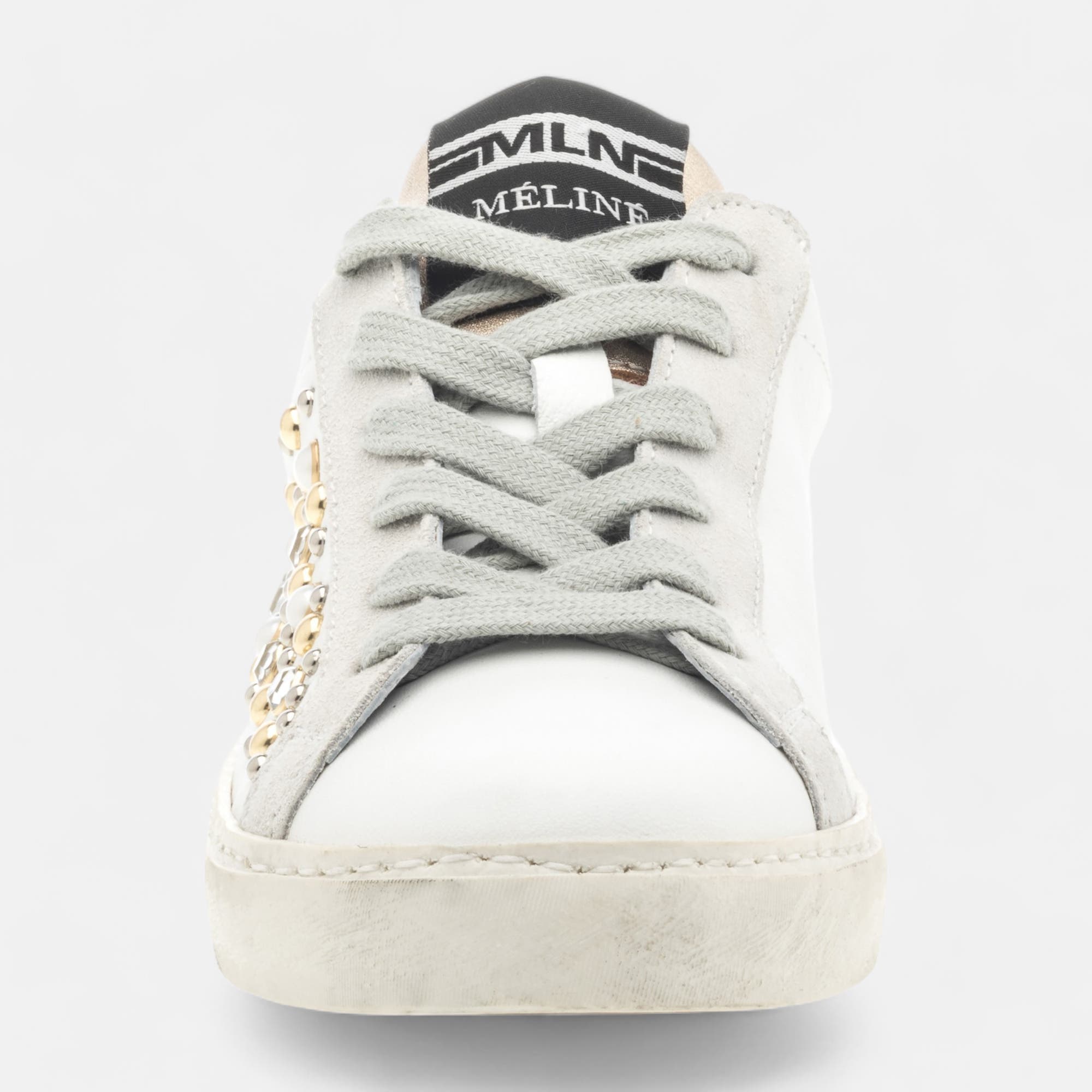 Baskets basses Femme en cuir blanc