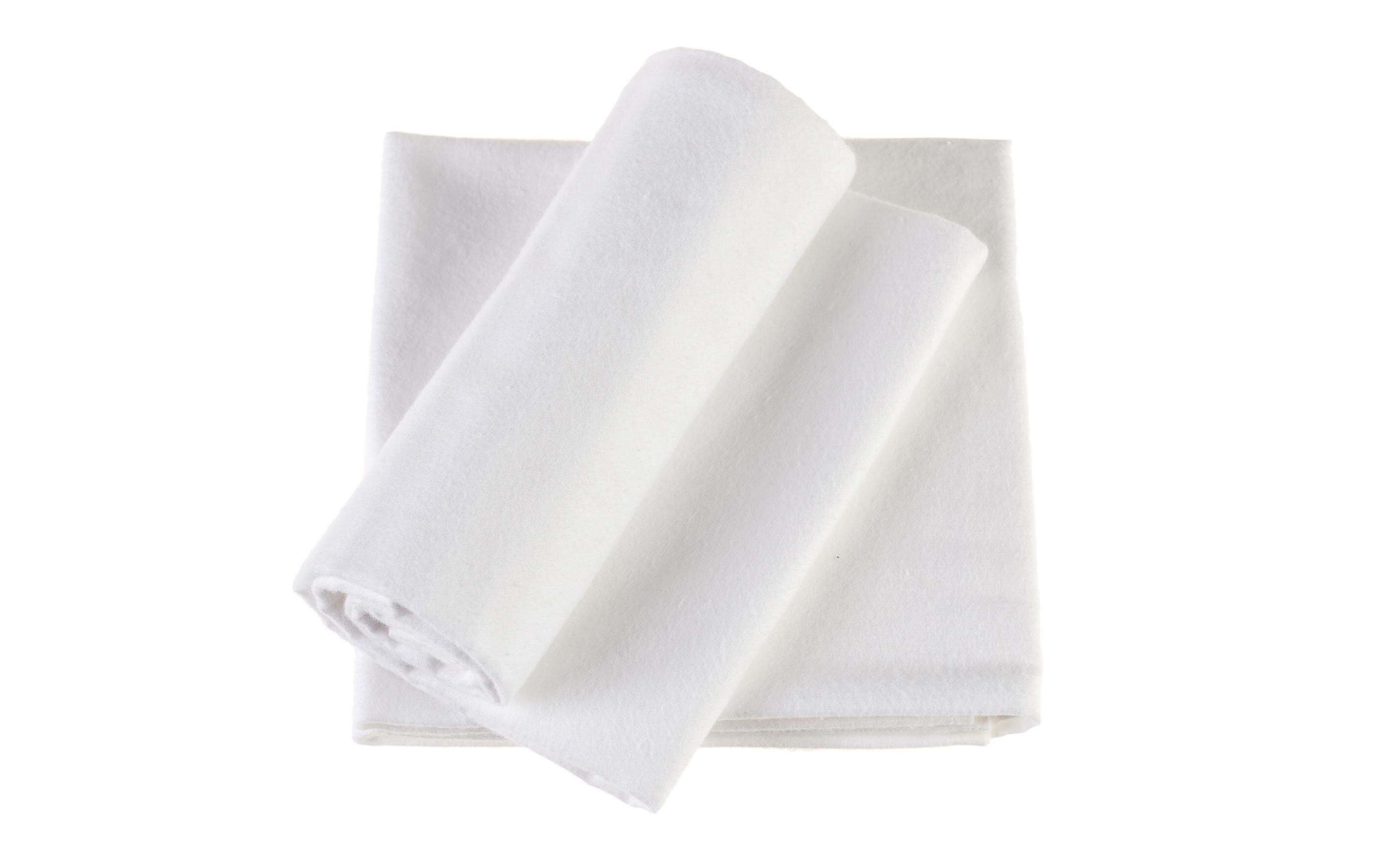 Flanell 5er Set 80 x 80 cmBaby-Flanell. weiss, 80 x 80 cm, 5 Stück