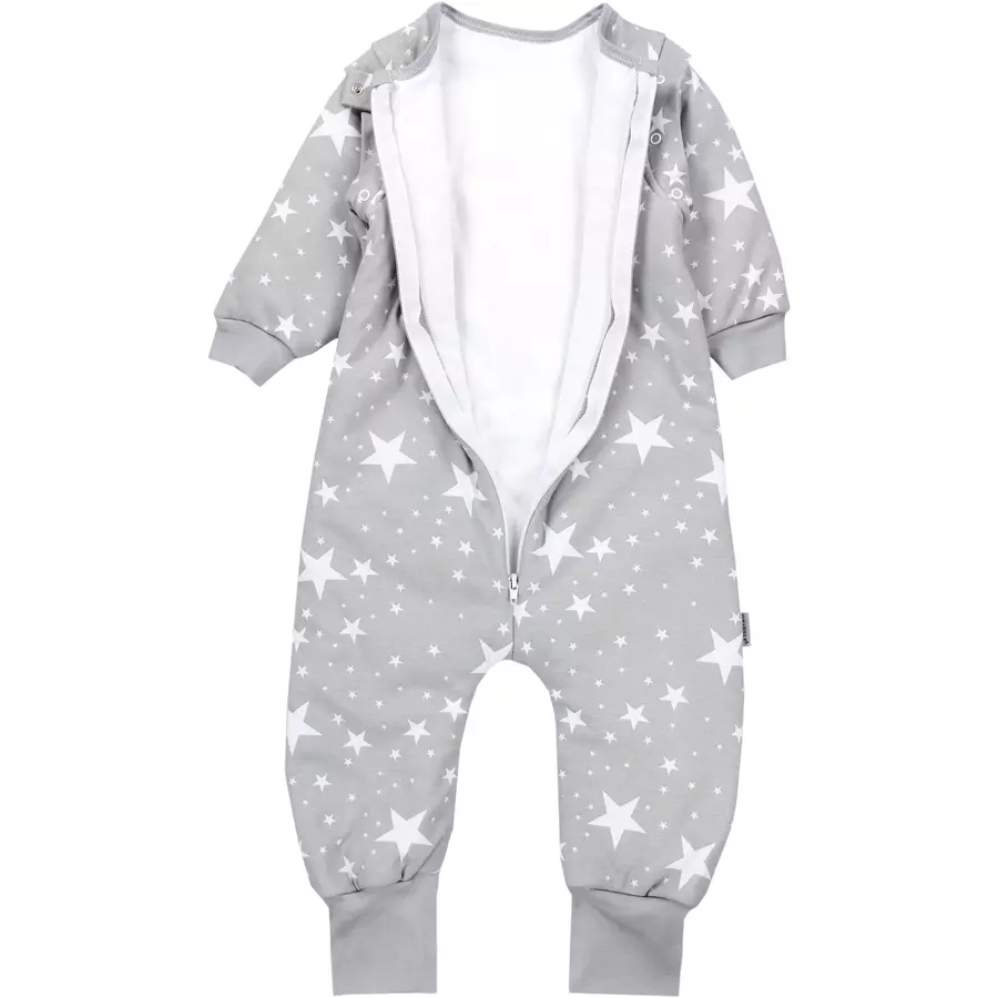 TupTam Baby Schlafsack mit Beinen und Ärmel Winter dunkelgrau