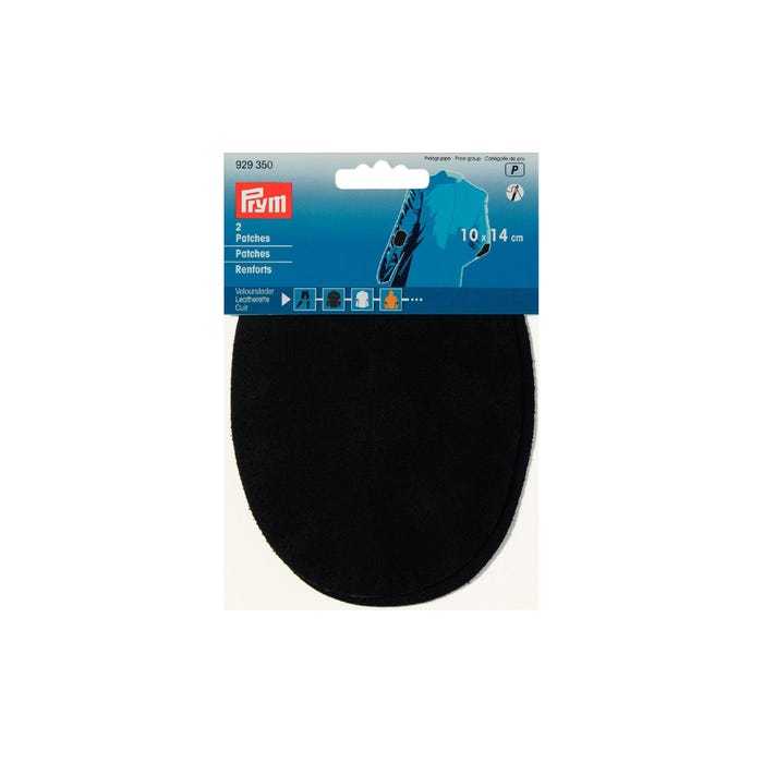 Prym-2 stuks elleboog- en knielapjes leder 10 x 14 cm