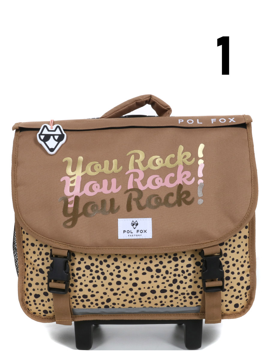 Cartable À roulettes RÀversible Pol Fox You Rock 38 cm