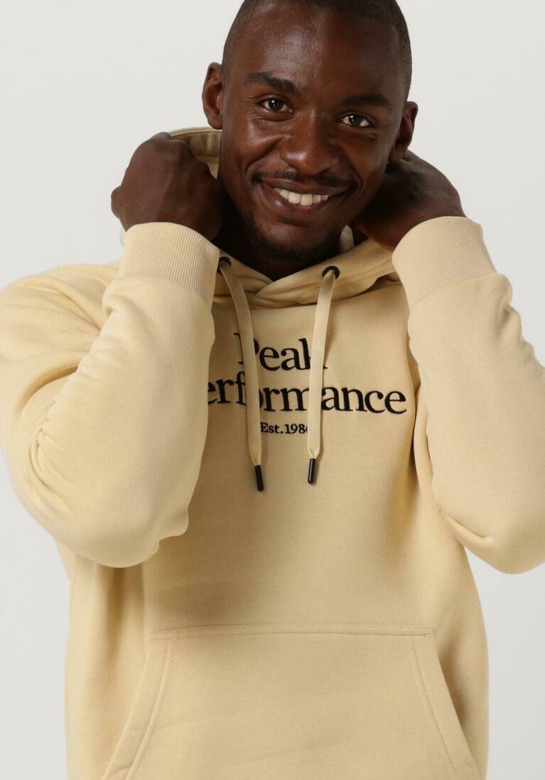 PEAK PERFORMANCE beige peak performance sweater original hood