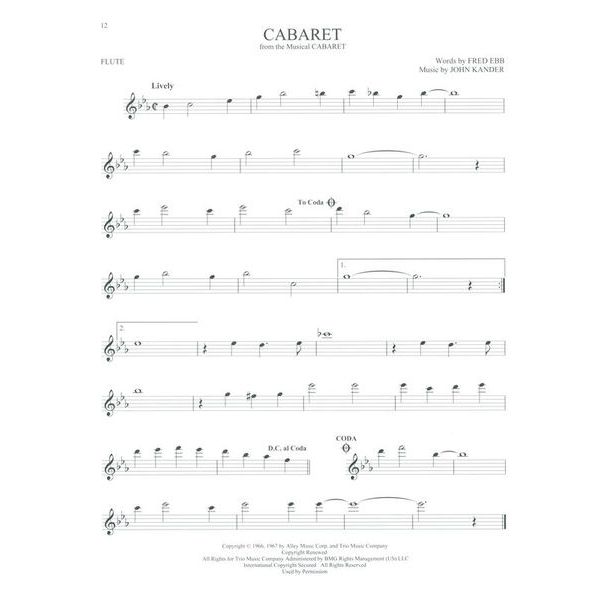 Hal Leonard 101 Broadway Songs: Flute