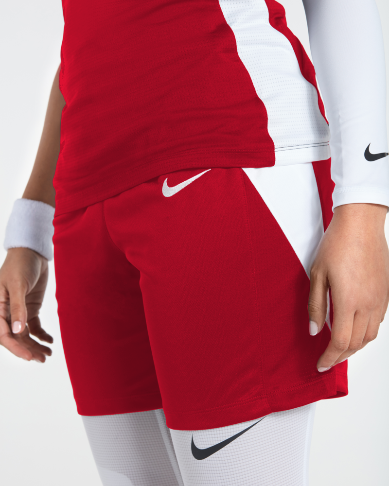 Short de basket Nike Team Rouge pour femme