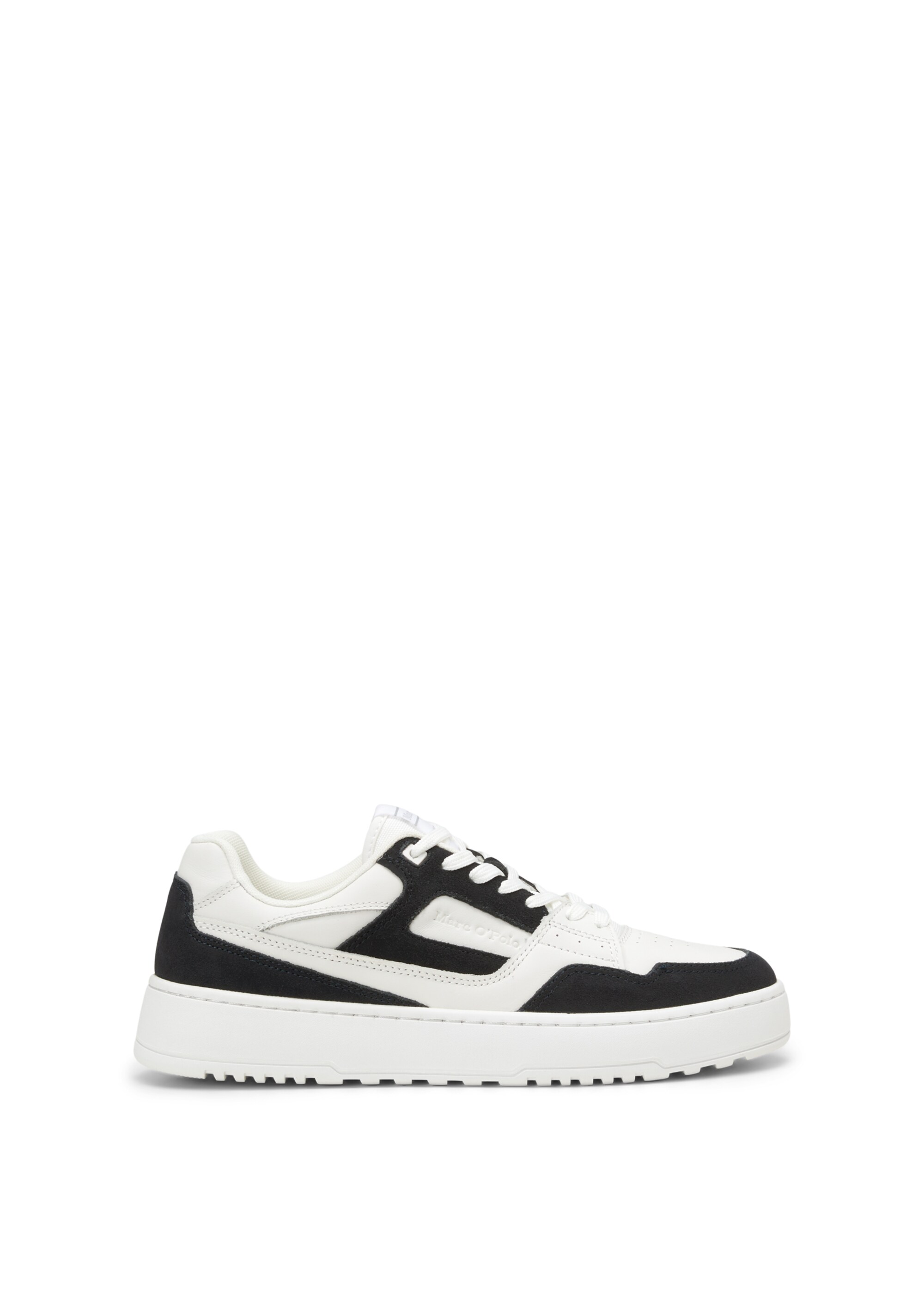 Sneaker aus Rindleder-Mix