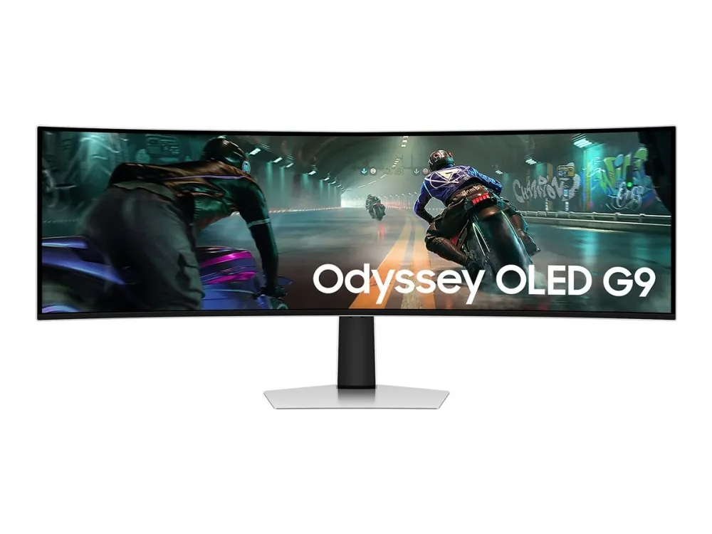 Samsung LS49DG910SUXEN Odyssey G9 G91SD | 49 " | OLED | 32:9 | 144 Hz | 0,03 ms | 5120 x 1440 pixels | 250 cd/m² | HDMI-porte antal 1 | Sølv