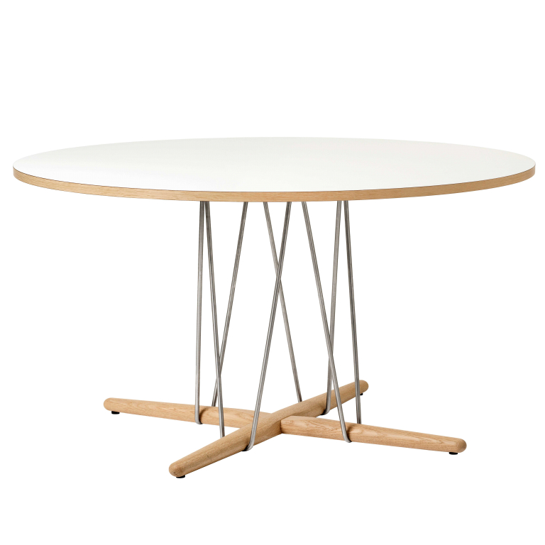 Carl Hansen & Son E020 Embrace tafel 139.5cm eiken wit, wit geolied