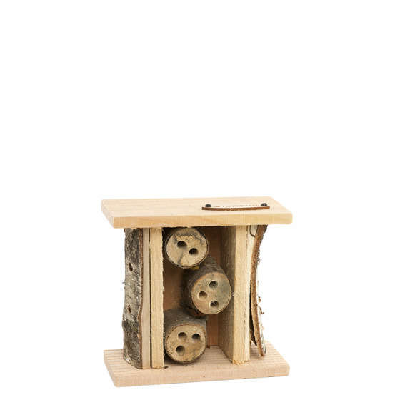 Abri double à abeilles, en bois Douglas L.16 x P.7,5 x H.15 cm