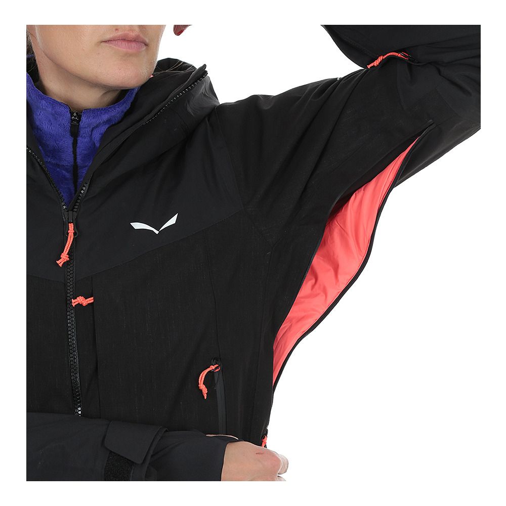Salewa SELLA 2L PTX/TWR - Veste ski Femme black out