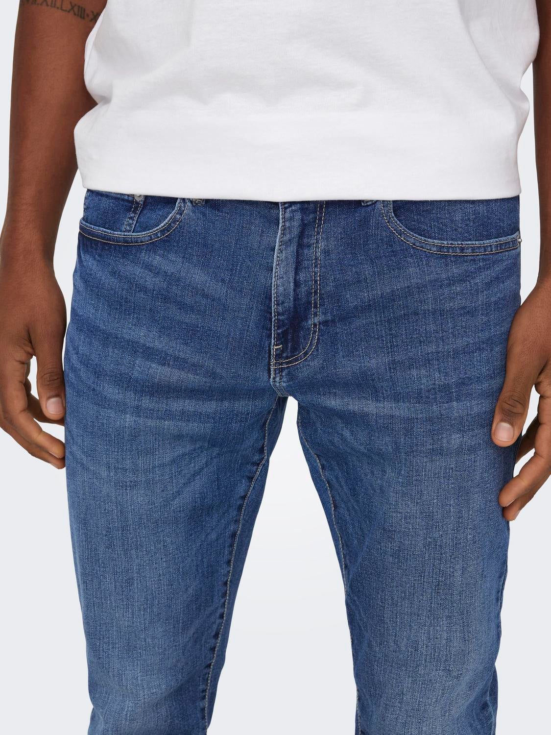 ONSWEFT Mittlere Taille Normal geschnitten Jeans Medium Blue Denim