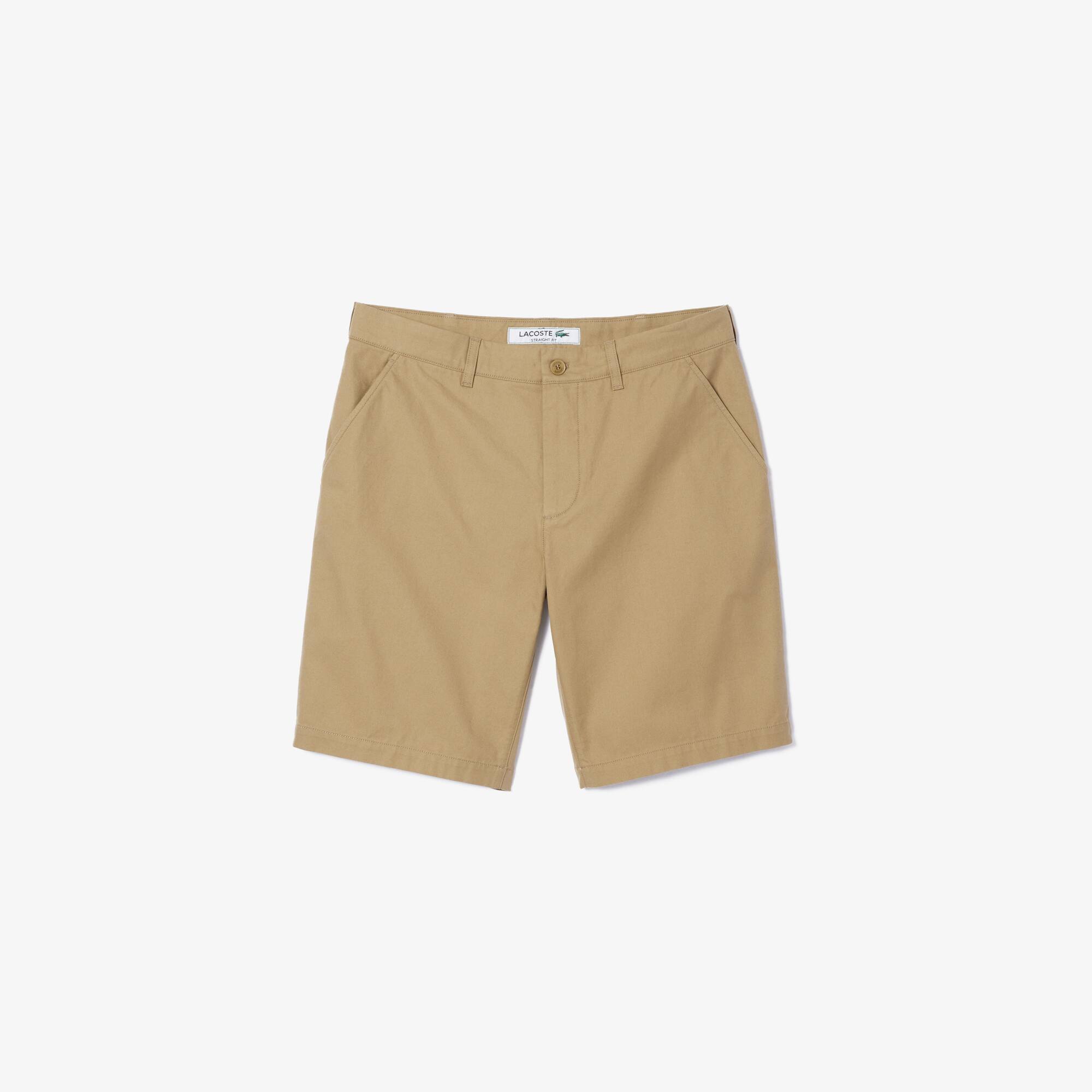 Bermuda chino en gabardine de coton Shorts - Beige - Lacoste - Homme