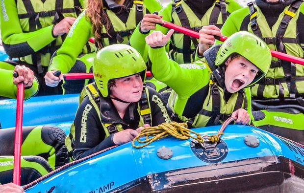 Rafting in Haiming auf dem Inn als besonderes Geschenk