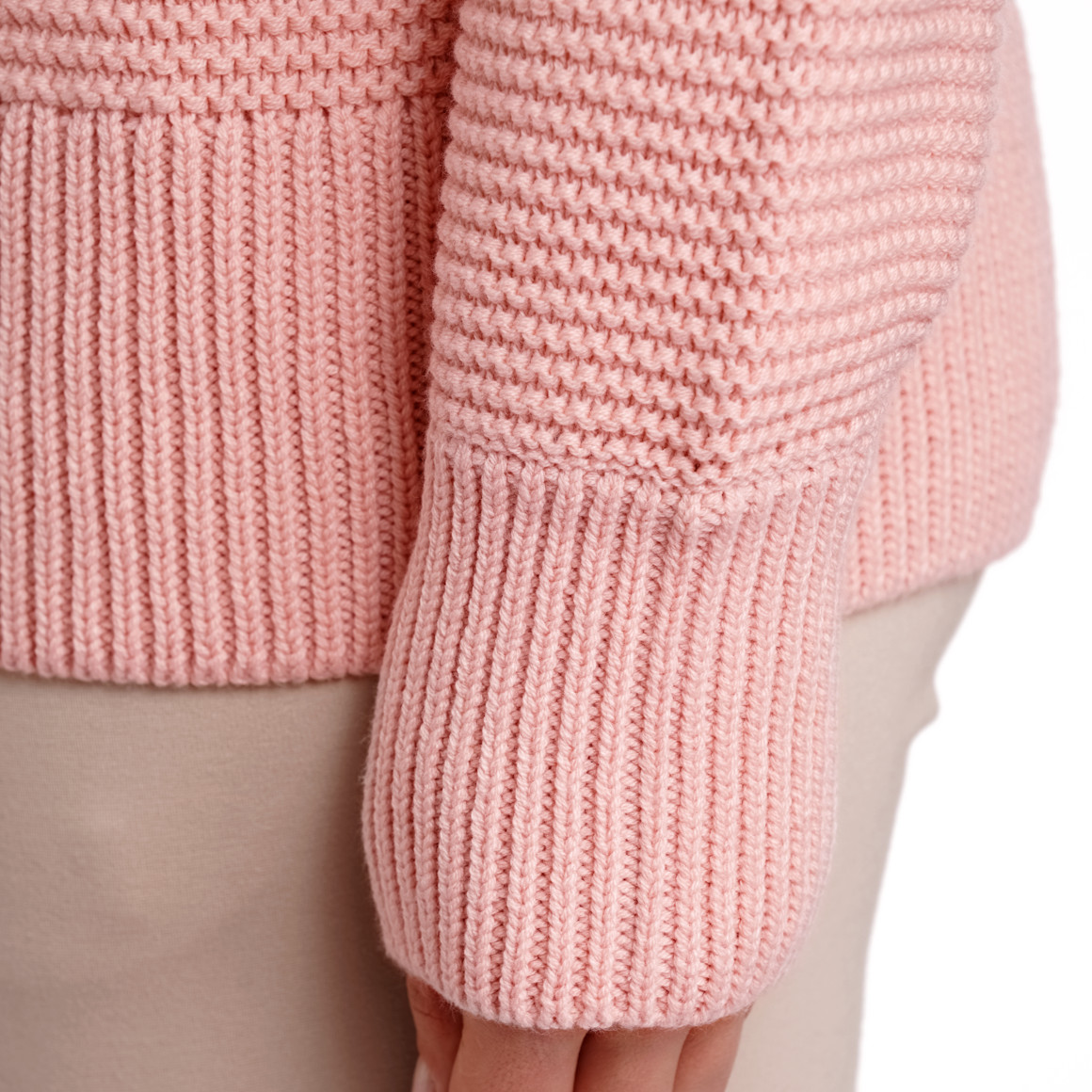 Gina Benotti Damen Strickpullover mit Kapuze rosa
